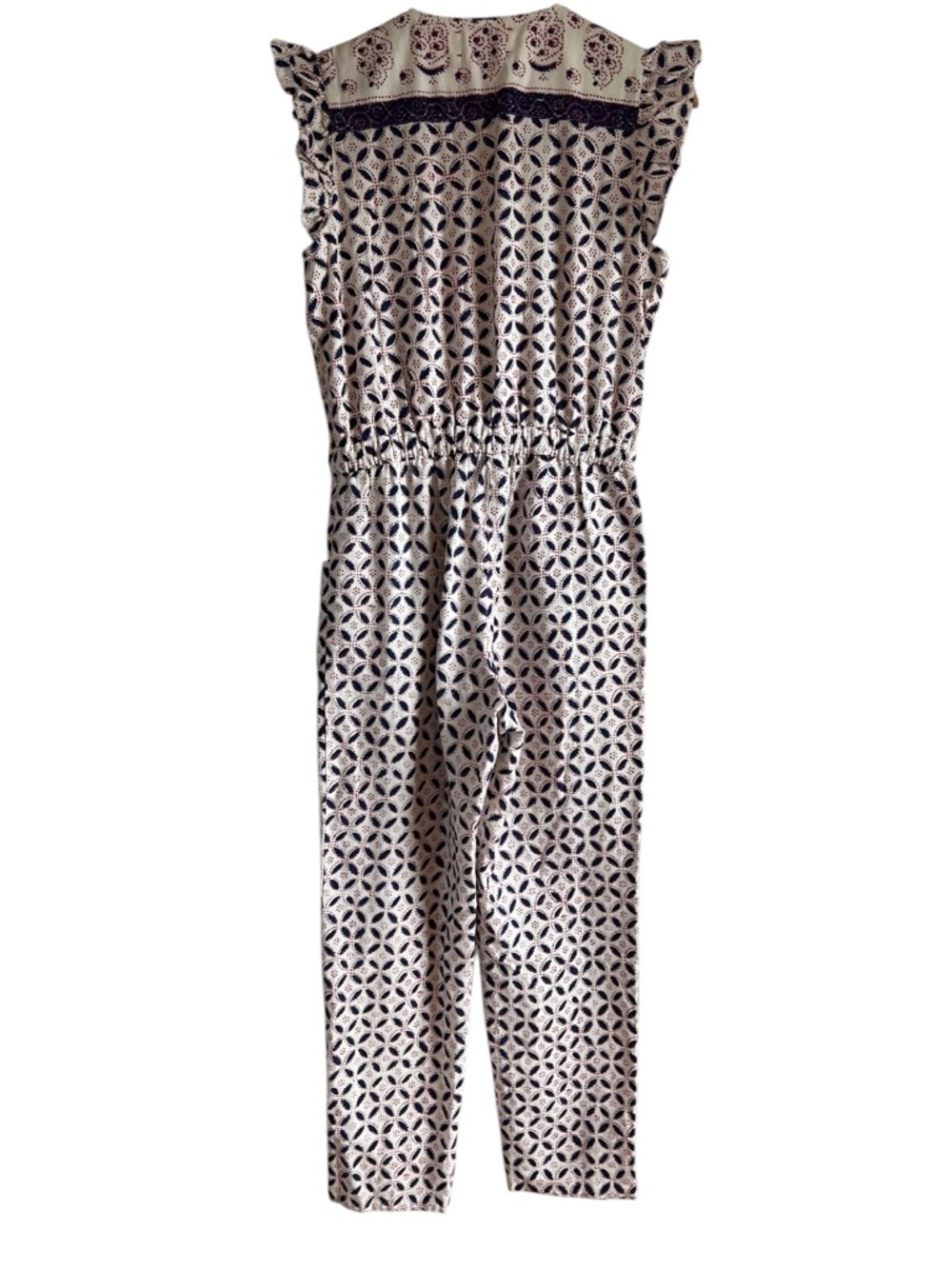 XiRENA Liam Sand Castle jumpsuit with ruffles & drawstring XS like new condition - Picture 11 of 15